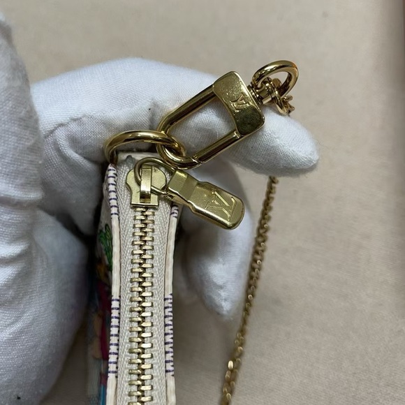 100% Authentic LOUIS VUITTON Damier Azur 2021 Christmas Animation Hollywood Mini - Picture 6 of 12